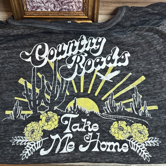 Lane Bryant Burnout Graphic T-Shirt - Picture 6 of 6